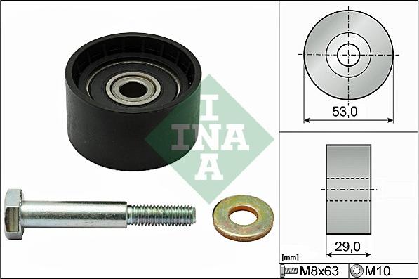 INA 532 0287 10 - Deflection / Guide Pulley, timing belt onlydrive.pro