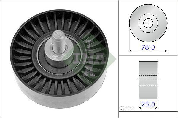 INA 532 0705 10 - Pulley, v-ribbed belt onlydrive.pro