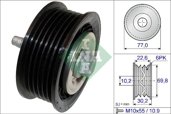 INA 532 0700 10 - Pulley, v-ribbed belt onlydrive.pro