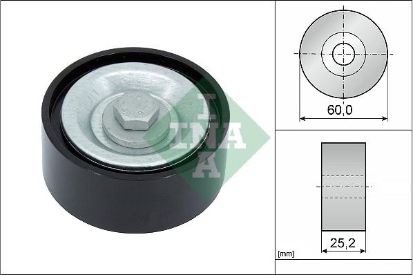 INA 532 0715 10 - Kreipiantysis skriemulys, V formos rumbuotas diržas onlydrive.pro