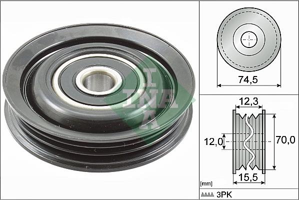 INA 532 0786 10 - Pulley, v-ribbed belt onlydrive.pro