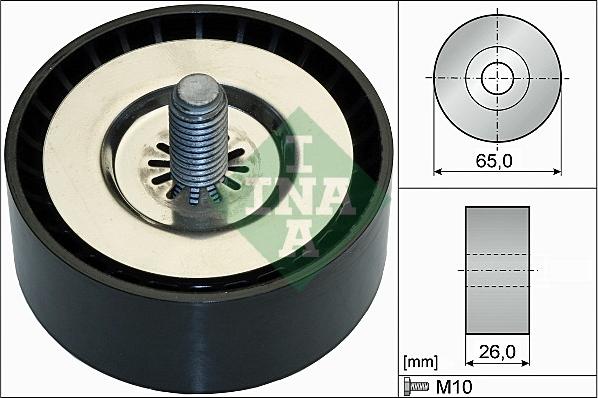 INA 532 0736 10 - Pulley, v-ribbed belt onlydrive.pro