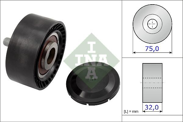 INA 532 0722 10 - Kreipiantysis skriemulys, V formos rumbuotas diržas onlydrive.pro