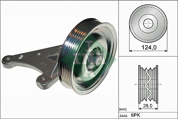 INA 532 0773 10 - Pulley, v-ribbed belt onlydrive.pro