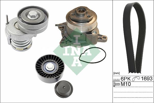 INA 529 0534 30 - Vesipumppu + vetohihnasarja onlydrive.pro