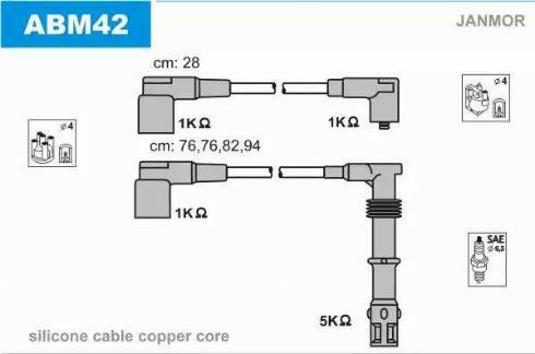 Janmor ABM42 - Süütesüsteemikomplekt onlydrive.pro