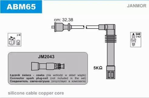 Janmor ABM65 - Süütesüsteemikomplekt onlydrive.pro