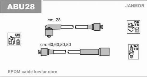 Janmor ABU28 - Ignition Cable Kit onlydrive.pro