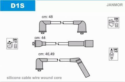 Janmor D1S - Ignition Cable Kit onlydrive.pro