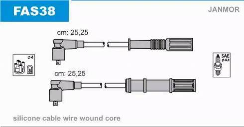 Janmor FAS38 - Ignition Cable Kit onlydrive.pro