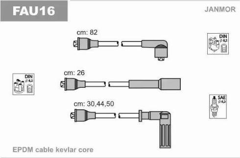 Janmor FAU16 - Ignition Cable Kit onlydrive.pro