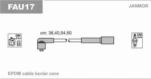 Janmor FAU17 - Ignition Cable Kit onlydrive.pro