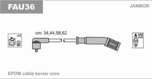 Janmor FAU36 - Ignition Cable Kit onlydrive.pro