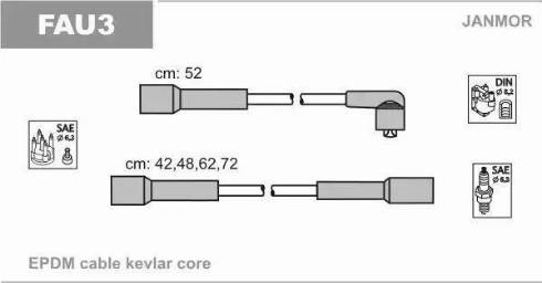 Janmor FAU3 - Ignition Cable Kit onlydrive.pro