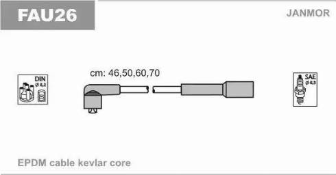 Janmor FAU26 - Ignition Cable Kit onlydrive.pro