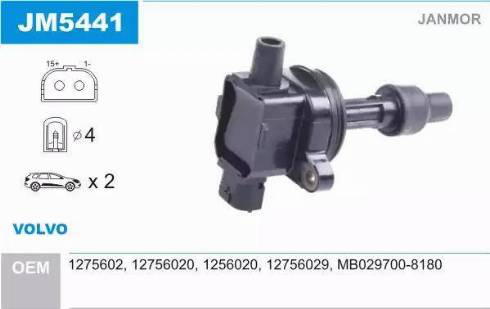 Janmor JM5441 - Ignition Coil onlydrive.pro