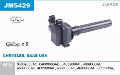 Janmor JM5429 - Ignition Coil onlydrive.pro