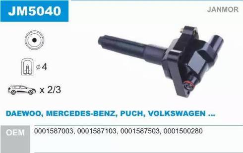 Janmor JM5040 - Ignition Coil onlydrive.pro