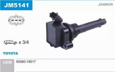 Janmor JM5141 - Ignition Coil onlydrive.pro