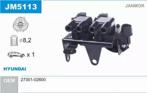 Janmor JM5113 - Ignition Coil onlydrive.pro