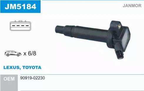 Janmor JM5184 - Ignition Coil onlydrive.pro