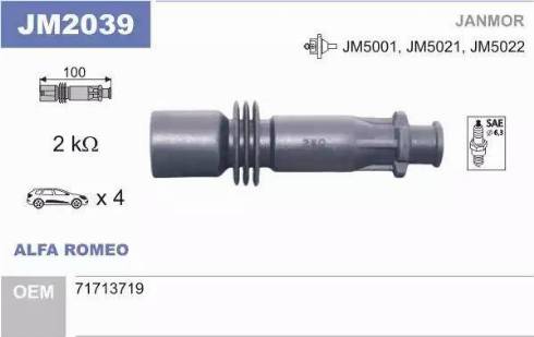 Janmor JM2039 - Plug, coil onlydrive.pro