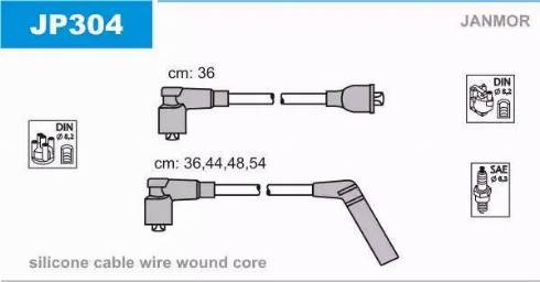 Janmor JP304 - Ignition Cable Kit onlydrive.pro