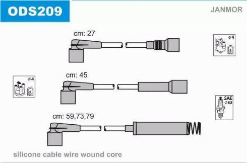 Janmor ODS209 - Ignition Cable Kit onlydrive.pro