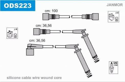 Janmor ODS223 - Ignition Cable Kit onlydrive.pro