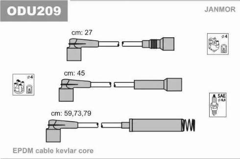 Janmor ODU209 - Ignition Cable Kit onlydrive.pro