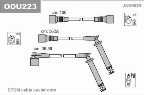 Janmor ODU223 - Ignition Cable Kit onlydrive.pro