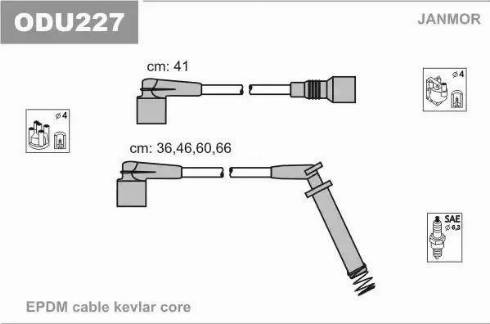 Janmor ODU227 - Ignition Cable Kit onlydrive.pro