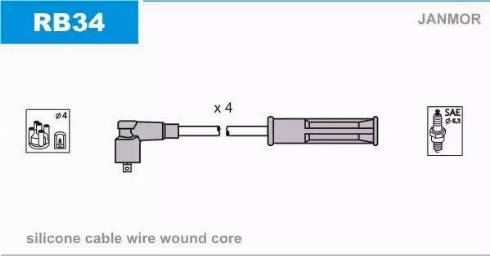 Janmor RB34 - Ignition Cable Kit onlydrive.pro