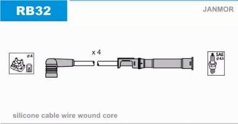 Janmor RB32 - Ignition Cable Kit onlydrive.pro