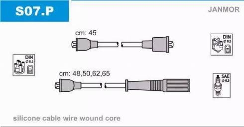 Janmor S07.P - Ignition Cable Kit onlydrive.pro