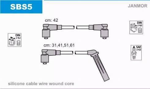 Janmor SBS5 - Ignition Cable Kit onlydrive.pro