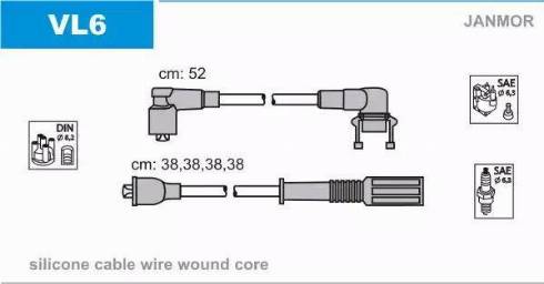 Janmor VL6 - Ignition Cable Kit onlydrive.pro