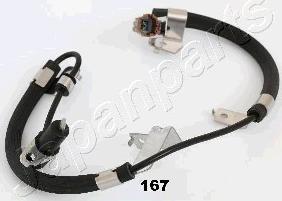 Japanparts ABS-167 - Датчик ABS, частота вращения колеса onlydrive.pro