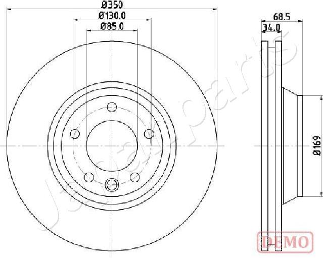 Japanparts DI-0931C - Тормозной диск onlydrive.pro