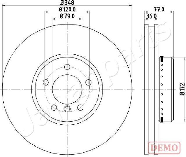 Japanparts DI-0157C - Brake Disc onlydrive.pro