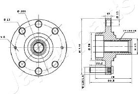 Japanparts KK-10018 - Wheel Hub onlydrive.pro