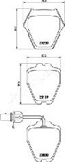 Japanparts PA-0912AF - Тормозные колодки, дисковые, комплект onlydrive.pro