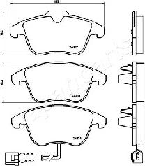 Japanparts PA-0929AF - Piduriklotsi komplekt,ketaspidur onlydrive.pro