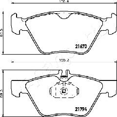 Japanparts PA-0520AF - Jarrupala, levyjarru onlydrive.pro