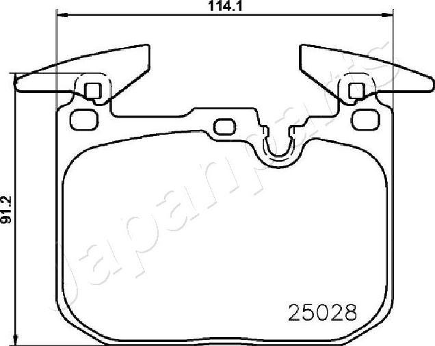 Japanparts PA-0116AF - Brake Pad Set, disc brake onlydrive.pro