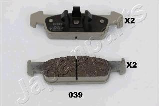 Japanparts PA-039AF - Brake Pad Set, disc brake onlydrive.pro