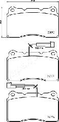 Japanparts PA-0207AF - Brake Pad Set, disc brake onlydrive.pro