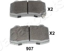 Japanparts PP-907AF - Brake Pad Set, disc brake onlydrive.pro