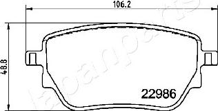 Japanparts PP-0533AF - Piduriklotsi komplekt,ketaspidur onlydrive.pro