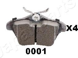 Japanparts PP-0001AF - Brake Pad Set, disc brake onlydrive.pro